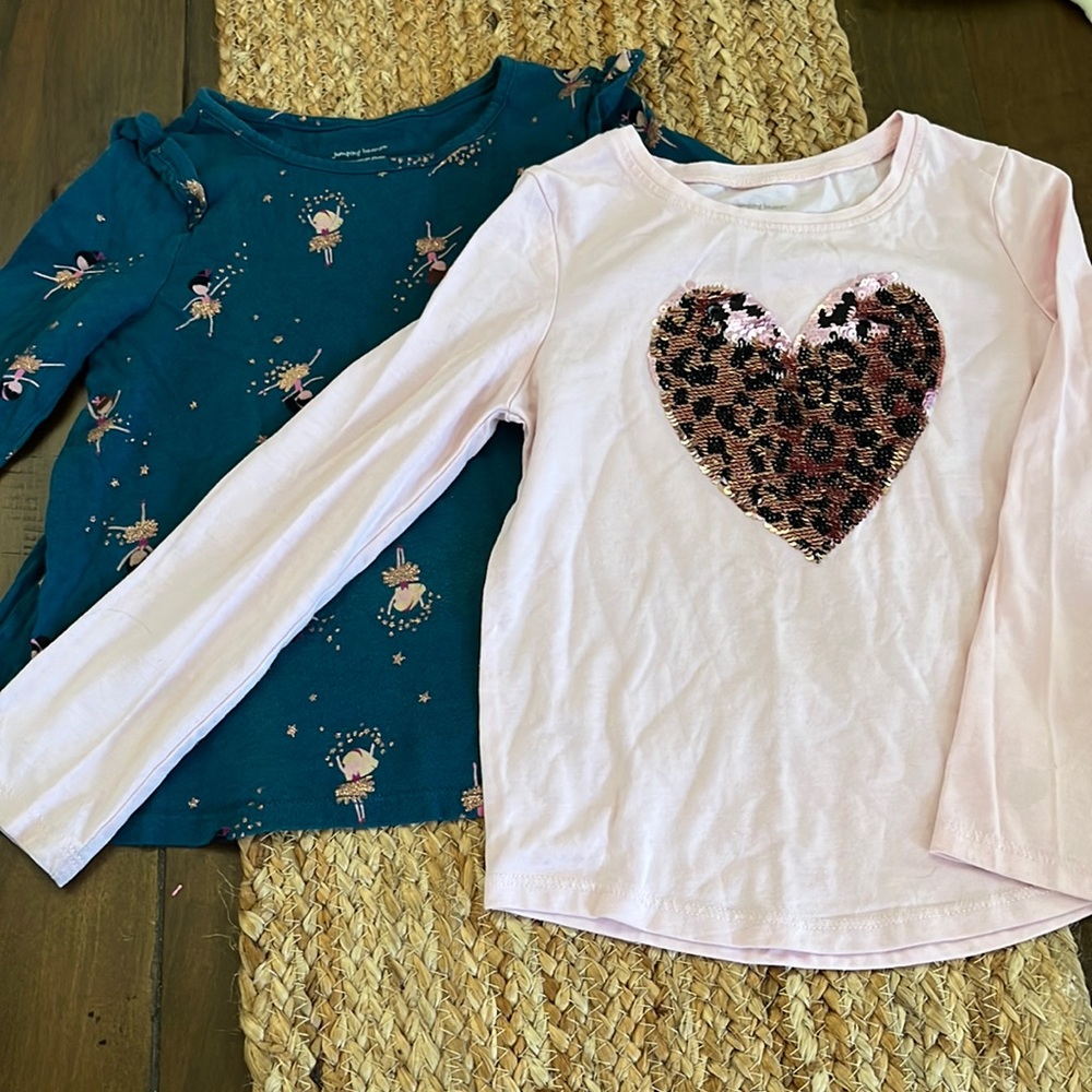 2 Long Sleeve Girls Shirts